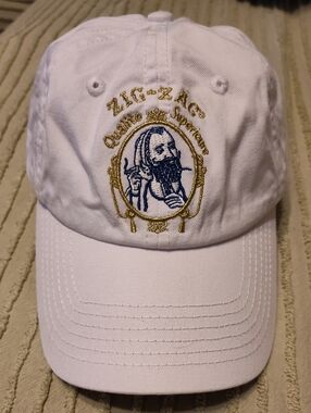 White Embroidered Cotton Baseball Cap